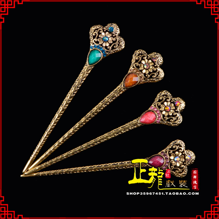 咸阳头饰老旦青衣员外夫人簪子 老旦发簪