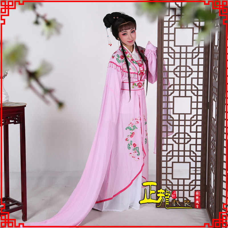 咸阳花旦黄梅戏服古装戏服水袖戏剧假云肩长披